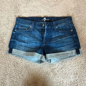 7 For All Mankind denim shorts